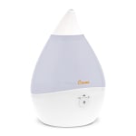 Crane Droplet Ultrasonic Cool Mist Humidifier, 0.5 Gallon,  6 3/4in x 6 3/4in x 10 1/2in, White