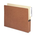 Smead Redrope End-Tab File Pockets, Letter Size, 3 1/2in Expansion, 30% Recycled, Redrope, Box Of 10