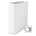 Sparco Locking View 3-Ring Binder, 2in D-Rings, 44% Recycled, White