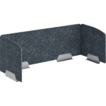 HON 3-Sided Above U Desktop PET Screen - 58in Width23.3in Depth x 20in Length - Gray - 1 / Each