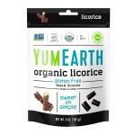 YumEarth Organic Gluten-Free Licorice, Black, 5 Oz, Pack Of 4 Bags