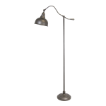 LumiSource Paddington Floor Lamp, 63inH, Slate Gray/White