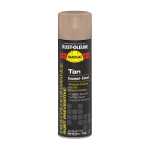 Rust-Oleum Hard Hat High Performance V2100 System Rust Preventive Enamel Spray Paint, 15 Oz, Gloss Tan, Case Of 6 Cans