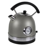 West Bend Retro 1.7L Stainless Steel Electric Kettle, Gray