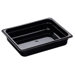 Cambro H-Pan High-Heat GN 1/2 Food Pans, 2inH x 10-7/16inW x 12-3/4inD, Black, Pack Of 6 Pans