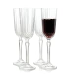 Pasabahce Diony 4-Piece Flute Glass Set, 4.25 Oz, Clear