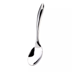 Hoffman Browne Eclipse Stainless-Steel Serving Spoons, 10in, Silver, Pack Of 48 Spoons