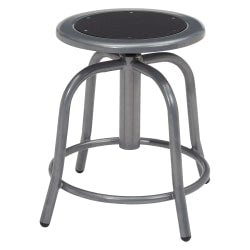 Monarch Specialties Amelia Barstools, Black/Dark Oak, Set Of 2 Stools