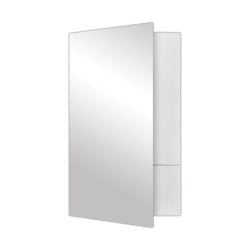 LUX Presentation Folders, 9in x 14 1/2in, White Gloss, Pack Of 25 Folders