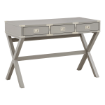 Office Star Wellington 47inW Writing Desk With Power, Gray