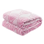 Sedona House Microfiber Flannel Twin Blanket, 60in x 80in, Pink