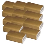 SKILCRAFT C-Fold 1-Ply Paper Towels, 100% Recycled, 200 Sheets Per Roll, Pack Of 12 Rolls (AbilityOne 8540-01-494-0909)