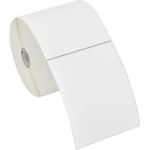 Zebra Label Paper, U82387, Rectangle, 4in x 5in, Thermal Transfer Zebra ZSelect 4000T, 1in Core, White