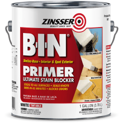 Zinsser BIN Shellac Primer, 1 Gallon, Case Of 4 Containers