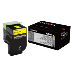 Lexmark 70C0H40 High-Yield Yellow Toner Cartridge