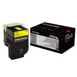 Lexmark 70C0H40 Yellow High Yield Toner Cartridge