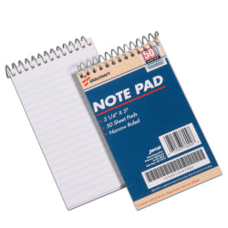 SKILCRAFT Mini Memo Pads, 3 1/4in x 5 1/2in, White, Pack Of 12 (AbilityOne 7530-01-454-7392)