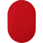 Joy Carpets Kids Essentials Oval Area Rug, Endurance, 6ft x 9ft, Red