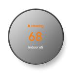 Google Nest HVAC System Programmable Smart Thermostat With Sensor, Black