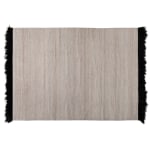 Baxton Studio Dalston Handwoven Wool Blend Area Rug, 63in x 90-5/8in, Beige/Black