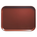 Cambro Camtray Rectangular Serving Trays, 14in x 18in, Real Rust, Pack Of 12 Trays