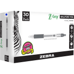 Zebra Pen Z-Grip Retractable Ballpoint Pen - 0.7 mm Pen Point Size - Retractable - Blue - 30 / Pack