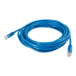 C2G Cat5e Molded Solid Unshielded (UTP) Network Patch Cable - Patch cable - RJ-45 (M) to RJ-45 (M) - 20 ft - UTP - CAT 5e - solid - blue