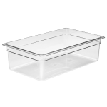 Cambro Camwear GN 1/1 Size 6in Food Pans, 6inH x 12-3/4inW x 20-7/8inD, Clear, Set Of 6 Pans