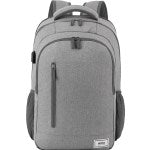 Solo New York ReDefine UBN708-10 Laptop Backpack With 15.6in Laptop Pocket, 51% Recycled, Gray