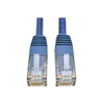 Tripp Lite Cat6 Cat5e Gigabit Molded Patch Cable RJ45 M/M 550MHz Blue 75ft 75ft - Patch Cable - 75 ft - 1 x RJ-45 Male Network - 1 x RJ-45 Male Network - Gold Plated Contact - Blue