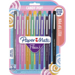 Paper Mate Flair Candy Pop Pack Felt Tip Pens - Medium Pen Point - 0.7 mm Pen Point SizeWater Based Ink - Felt Tip - 16 / Pack