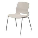 KFI Studios Imme Stack Chair, Moonbeam/Silver