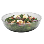 Cambro Camwear Round Pebbled Bowls, 6in, Clear, Set Of 12 Bowls