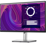 Dell P2423D 24in Class QHD LCD Monitor - 16:9 - Black, Silver - 23.8in Viewable - In-plane Switching (IPS) Black Technology - WLED Backlight - 2560 x 1440 - 300 Nit - 5 ms - HDMI