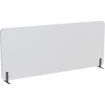 Lorell Acoustic Desktop Privacy Panel - 70.9in Width x 23.6in Height - Polyester Fiber - Light Gray - 1 Each