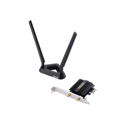 Asus PCE-AX58BT IEEE 802.11ax Bluetooth 5.0 Wi-Fi/Bluetooth Combo Adapter for Desktop Computer - PCI Express x1 - 2.93 Gbit/s - 2.40 GHz ISM - 5 GHz UNII - Plug-in Card