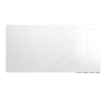 Ghent Aria Low Profile Glassboard, Non-magnetic, 48inH x 72inW, Horizontal, White