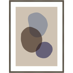 Amanti Art Overlap I by Courtney Prahl Wood Framed Wall Art Print, 33inW x 41inH, Black