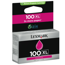 Lexmark 100XL High-Yield Magenta Ink Cartridge, 14N1055