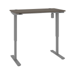 Bestar Upstand Electric 48inW Standing Desk, Bark Gray