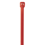 Partners Brand Color Cable Ties, 5.5in, Fluorescent Red, Case Of 1,000