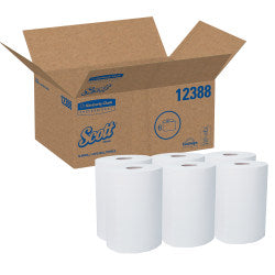 Scott Slimroll 1-Ply Paper Towels, 70% Recycled, Pack Of 6 Rolls