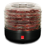 Ronco 5-Tray Beefy Jerky Machine With Kit, 11-1/4in x 13-1/4in, Black