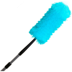 Ocedar Commercial MaxiPlus Microfiber Duster Heads And Extension Handles, 68in, Blue, Case Of 12