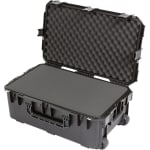 SKB Cases iSeries Protective Case With Cubed Foam And Wheels, 26in x 15in x 10in, Black