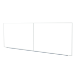 Ghent M2 Non-Magnetic Dry-Erase Whiteboard, 48in x 144in, Satin Aluminum Frame