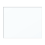 U Brands Magnetic Dry-Erase Board with White Magnet and Dry-Erase Marker, 20in X 16in, Silver Aluminum Frame (356U00-01)