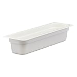 Cambro Camwear 1/2 x 4in Long Food Pans, White, Set Of 6 Pans