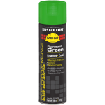 Rust-Oleum Hard Hat High Performance V2100 System Rust Preventive Enamel Spray Paint, 14 Oz, Gloss Fluorescent Green, Case Of 6 Cans