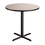 National Public Seating Cafe Table, 36inH x 36inW x 36inD, Gray Nebula/Black